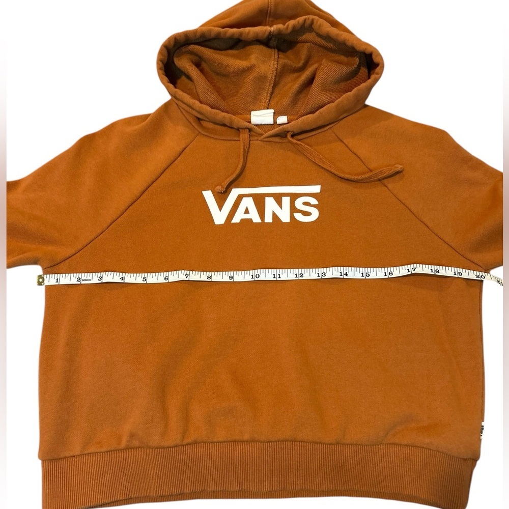 Vans Flying V Boxy Crop Hoodie Orange Size XS - Picture 9 of 10